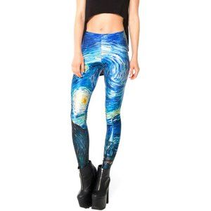 BlackMilk STARRY NIGHT Van Gogh Leggings S